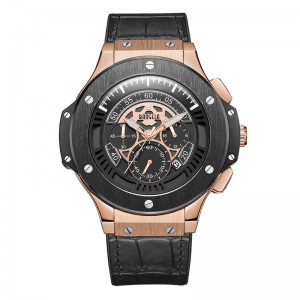 Baogela Hommes Montres Hommes Horloge de Luxe Marque Quartz Sport Montre Rose Chronographe 모드 Montre-Bracelet Pour Hommes1910